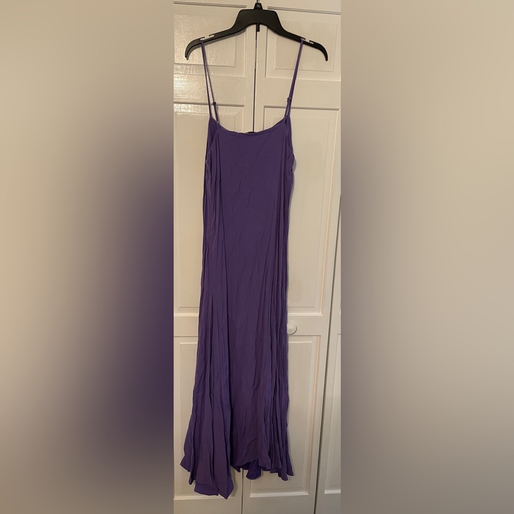 NWT Loft Crepe Slit Maxi Dress in Lavender - Picture 5 of 8